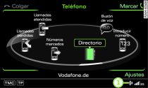 El teléfono móvil está adaptado a la instalación para teléfono móvil